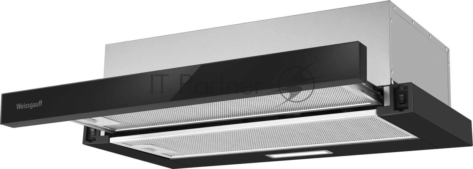 Вытяжка Weissgauff TEL 600 2M Black Glass