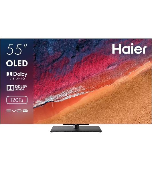 Телевизор Haier 55" DH1VMPD02RU S9 Pro черный OLED 4K UHD 120Hz Smart TV Android 11.0 3GB/32GB