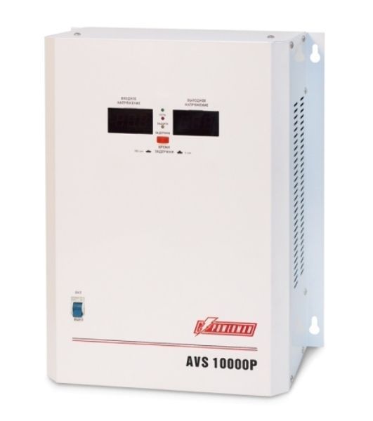 Стабилизатор напряжения Powerman AVS 10000P White (10000ВА,50А,КПД 98%, циф. индикация вх./вых. напряж.)