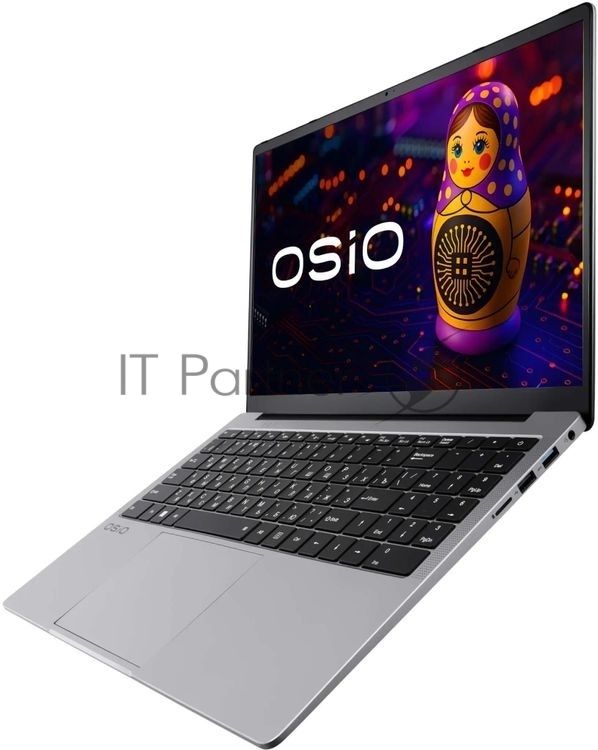 Ноутбук Osio FocusLine F150a-026/15"/IPS/AMD Ryzen 5 5560U/16Gb/512Gb SSD/AMD Radeon Graphics/Uncom/серый/1.7kg
