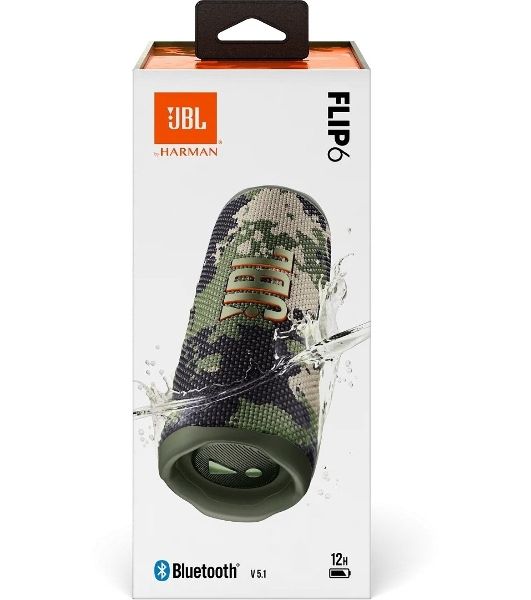 Портативная акустика JBL Flip 6, камуфляж