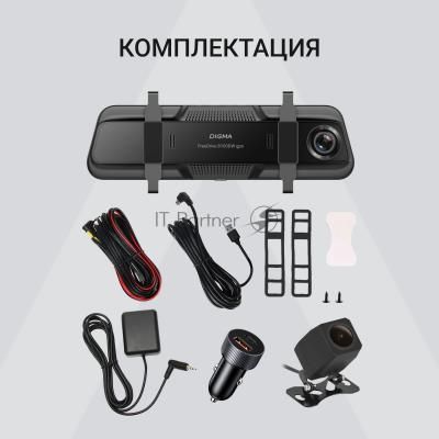 Видеорегистратор Digma FreeDrive 8100DW gps черный 8Mpix 2160x3840 170гр. Allwinner