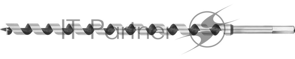 Сверло по дереву, спираль Левиса, HEX хвостовик, URAGAN 29465-450-18, d=18 х 450мм [29465-450-18]