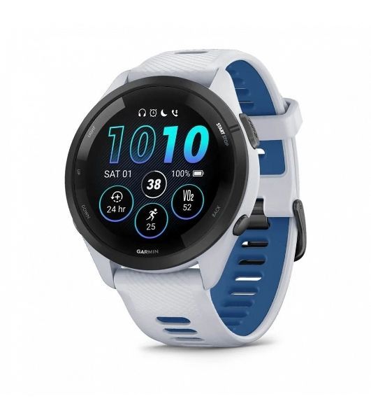 Умные часы Garmin Forerunner 265, 1.3" AMOLED, 5G, Wi-Fi, Bluetooth, NFC, IPX7, белый
