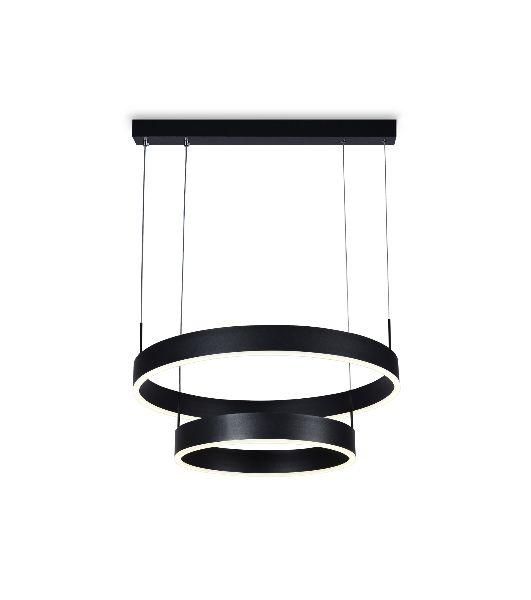Светильник Ambrella light FA6612/2 BK черный 85W D400/600*730 (ПДУ РАДИО 2.4G)