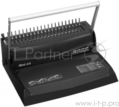 Переплетчик Gladwork iBind A12 A4/перф.12л.сшив/макс.450л./пластик.пруж.-51мм)