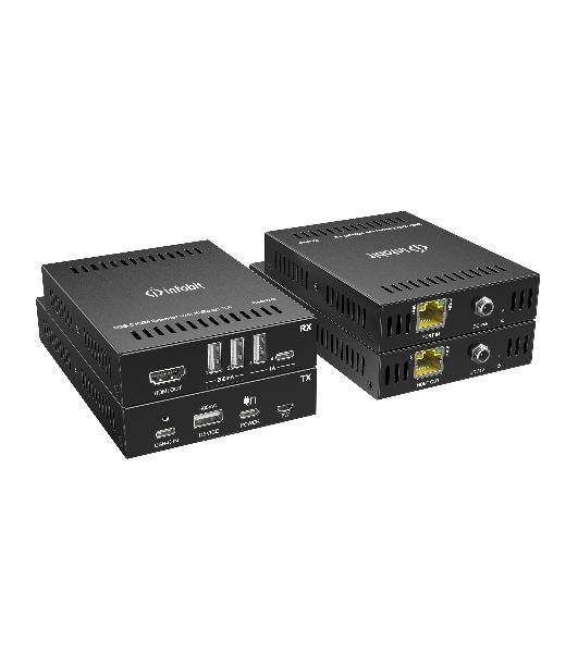 Удлинитель сигнала Infobit iTrans UC-Hub UC/KVM 4K60 USB-C через HDBase T3.0