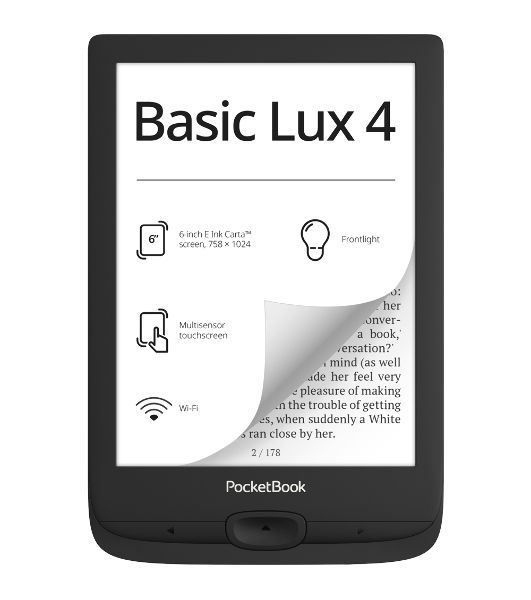Электронная книга PocketBook 618 Basic Lux Ink черный (PB618-P-WW)
