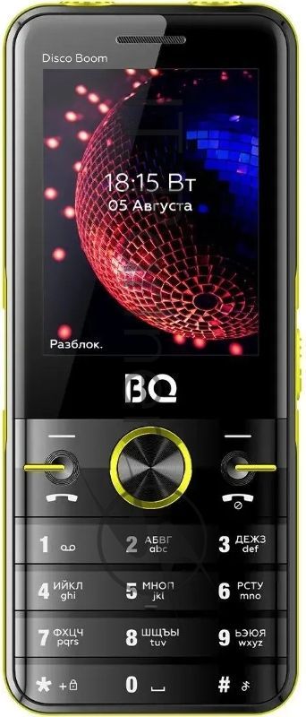 Мобильный телефон BQ 2842 Disco Boom желтый/черный