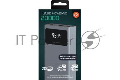 Портативный аккумулятор QUMO Future PowerAid 20000mAh темно-серый FPA-20C-S1