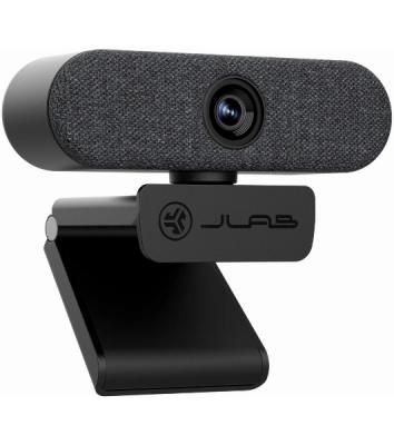 Веб-камера JLab Epic 2560x1440, 30 кадр/с, USB Type-A, микрофон (2 шт), автоматическая фокусировка, автоосвещение, универсальное крепление