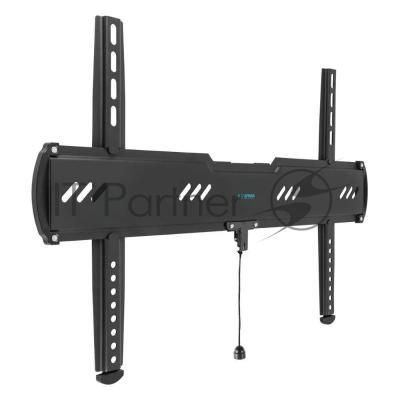 Кронштейн для телевизора Kromax Ultra Slim-100, 32"-90", макс. 55кг, настенный, фиксированный черный