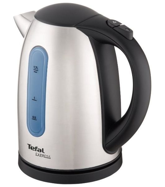 Чайник Tefal KI 170D30 Максимальная мощность: 2400 Вт Объем: 1.7 л Материал корпуса: металл Нагревательный элемент: закрытая спираль Дисплей: нет Терморегулятор: нет Индикация включения: нет Индикатор уровня воды: да Фильтр: да
