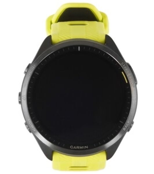Умные часы Garmin Forerunner 965, 1.4" AMOLED, Wi-Fi, Bluetooth, NFC, GPS, 50м, черный / желто-черный