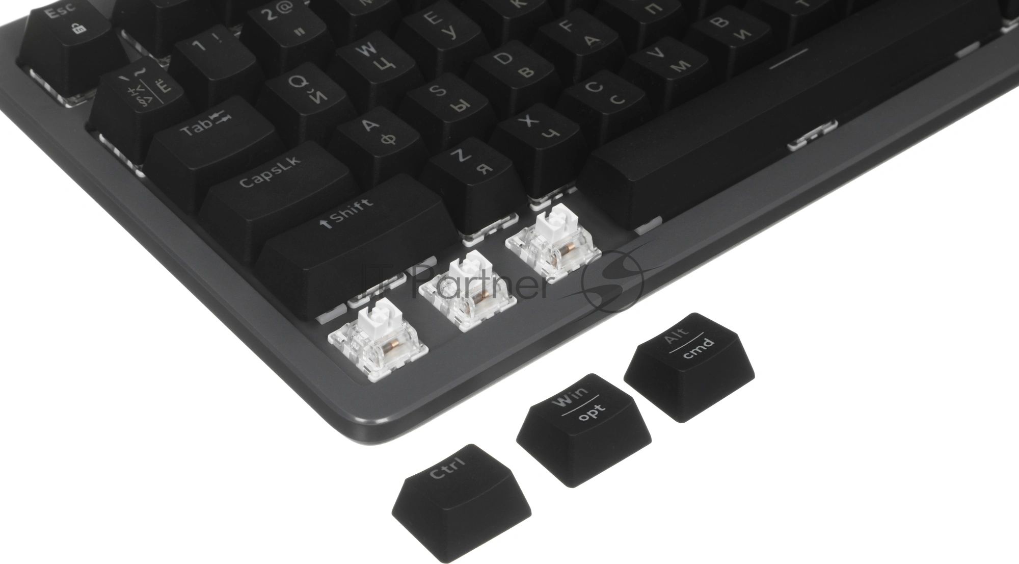 Клавиатура Logitech K868 гибридная, USB Type-A, Bluetooth, радиоканал, чёрный