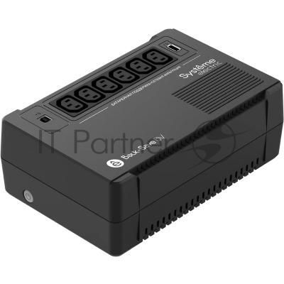Источник бесперебойного питания Systeme Electriс Back-Save, 600VA/360W, 230V, Line-Interactive, AVR, 6xC13 Outlets, USB charge(type A), USB Источник бесперебойного питания Systeme Electriс Back-Save, 600VA/360W, 230V, Line-Interactive, AVR, 6xC13 Outlets, USB charge(type A), USB