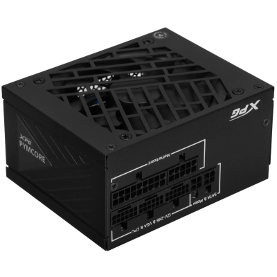 Блок питания ADATA XPG PYMCORE 750W, 750Вт, 80+ Gold, 92мм, модульный, черный