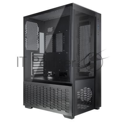 Компьютерный корпус Raijintek PAEAN PREMIUM 0R20B00208, черный, Aluminum, ATX/MICRO ATX/MINI-ITX, USB 3.0x2, Type Cx1, HD Audiox1