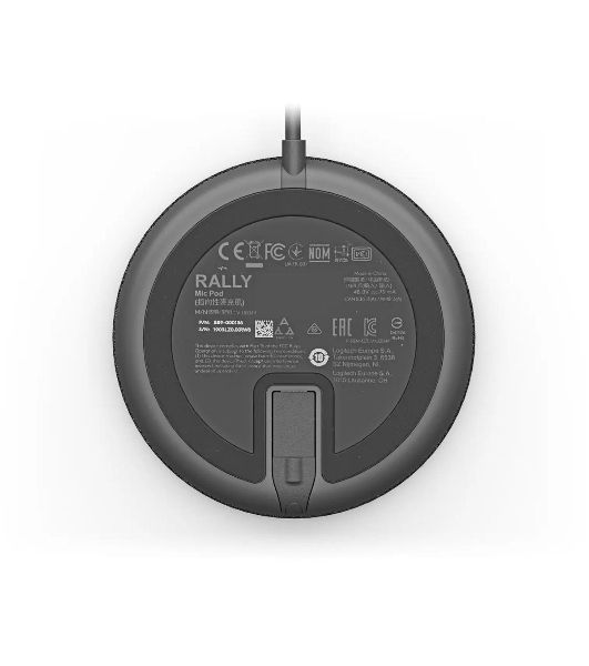 Микрофон Logitech Microphone for Rally Ultra-HD ConferenceCamMic Pod черный