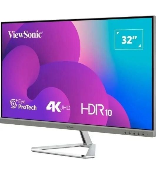 Монитор ViewSonic 31.5" VX3276-4K-MHD-2 серебристый VA LED 16:9 HDMI M/M матовая 350cd 178гр/178гр 3840x2160 60Hz DP 4K 6.9кг