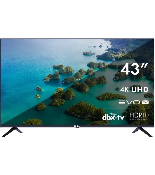 Телевизор Haier 43" S2 черный LED 4K UHD 60Hz Smart TV 2GB/32GB