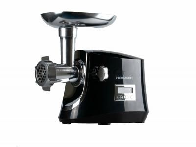 Мясорубка электрическая Horizont HMG06D-2000 черный, 2000 Вт, 2 кг/мин, реверс, защита от перегрузки, металлический лоток, насадки - 2