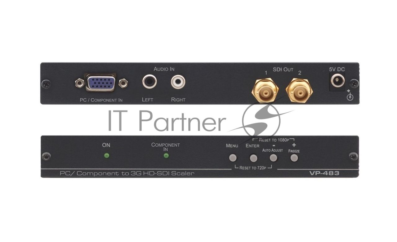 Масштабатор Kramer Electronics [VP-483] ProScale видеосигнала VGA в HD-SDI 3G. Аудиосигнал в