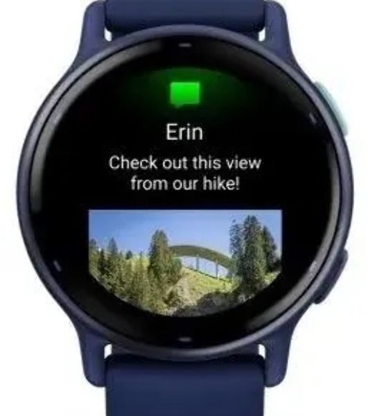 Умные часы Garmin Vivoactive 5, 1.2" AMOLED, 5G, Wi-Fi, Bluetooth, NFC, 5 ATM, синий
