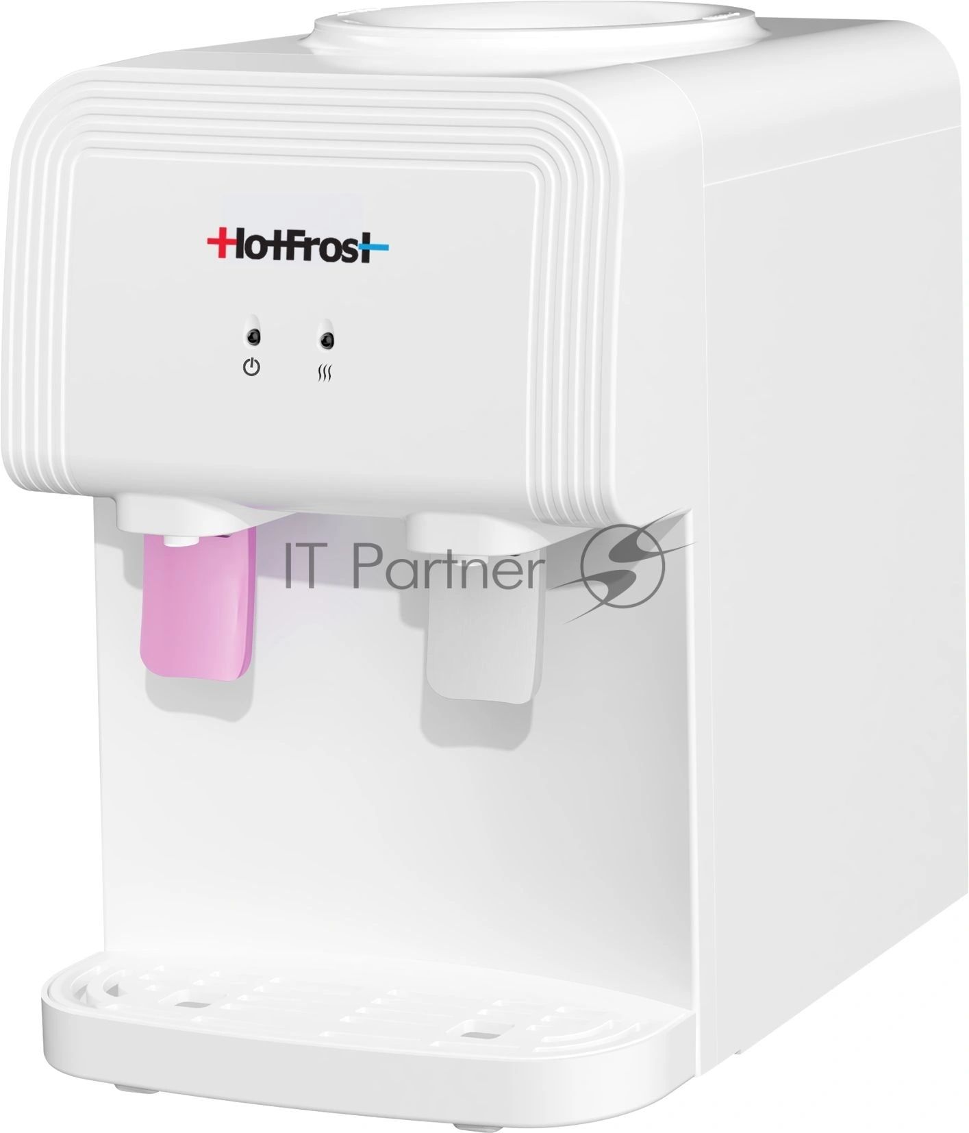 Кулер для воды Hotfrost D70F, верхняя загрузка, нагрев 90 °С, без охлаждения, белый