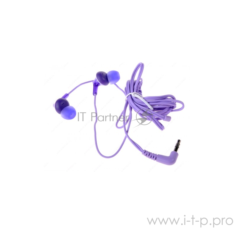 Наушники вкладыши Panasonic RP-HJE125E-V 1.1м фиолетовый проводные (в ушной раковине)