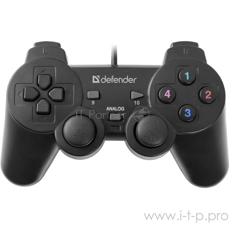 Геймпад Defender Omega USB, Проводной геймпад, 12 кнопок, 2 стика