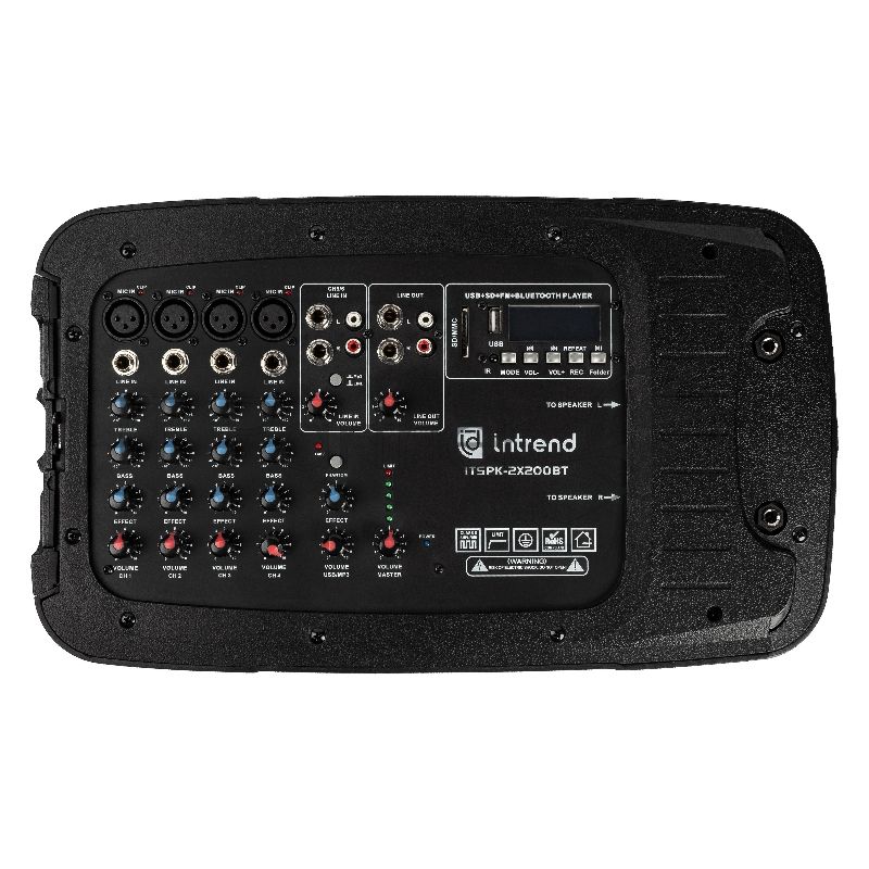 Комплект акустических систем INTREND ITSPK-2X200BT портативный  400 Вт Bluetooth