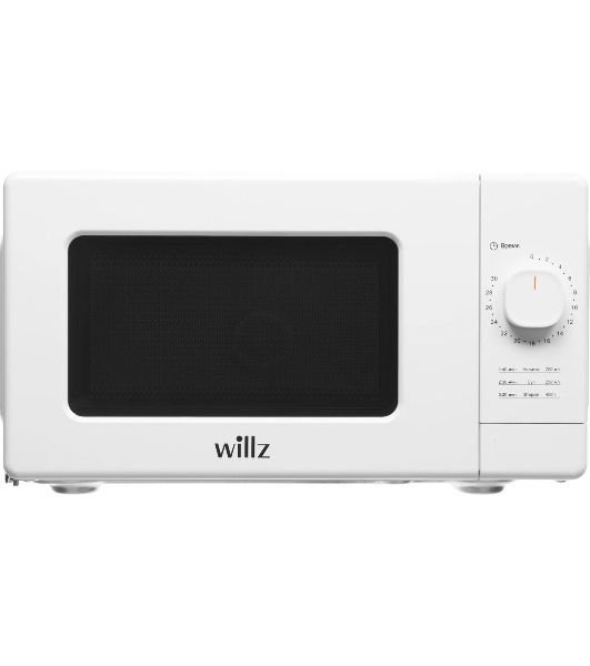 Микроволновая печь WILLZ MOS-2008MW белый, 20 л, 700 Вт, переключатели - поворотный механизм