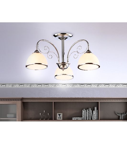 Светильник Ambrella light TR3181/3 CH/FR хром/белый матовый E27/3 max 40W D585*285