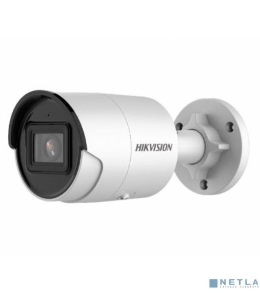Камера видеонаблюдения цилиндрическая Hikvision DS-2CD2083G2-IU(2.8mm) 8Мп уличнаяс EXIR-подсветкой до 40м и технологией AcuSense1/2.8" Progressive Scan CMOS; объектив 6мм; угол обзора 54°; механический ИК-фильтр; 0.005лк@F1.6; сжатие