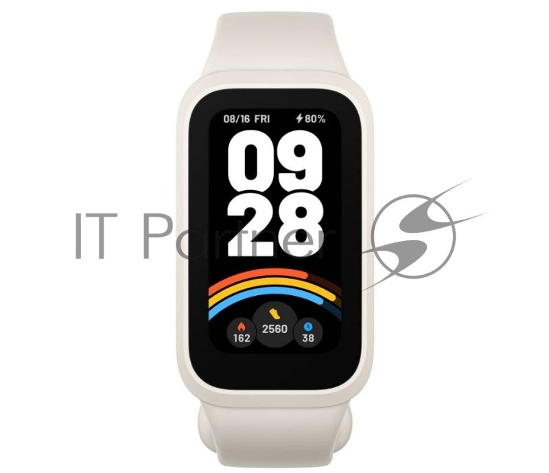 Фитнес-браслет Xiaomi Smart Band 9 Active M2435B1, 1.47" TFT, Bluetooth, WR50, бежевый / белый
