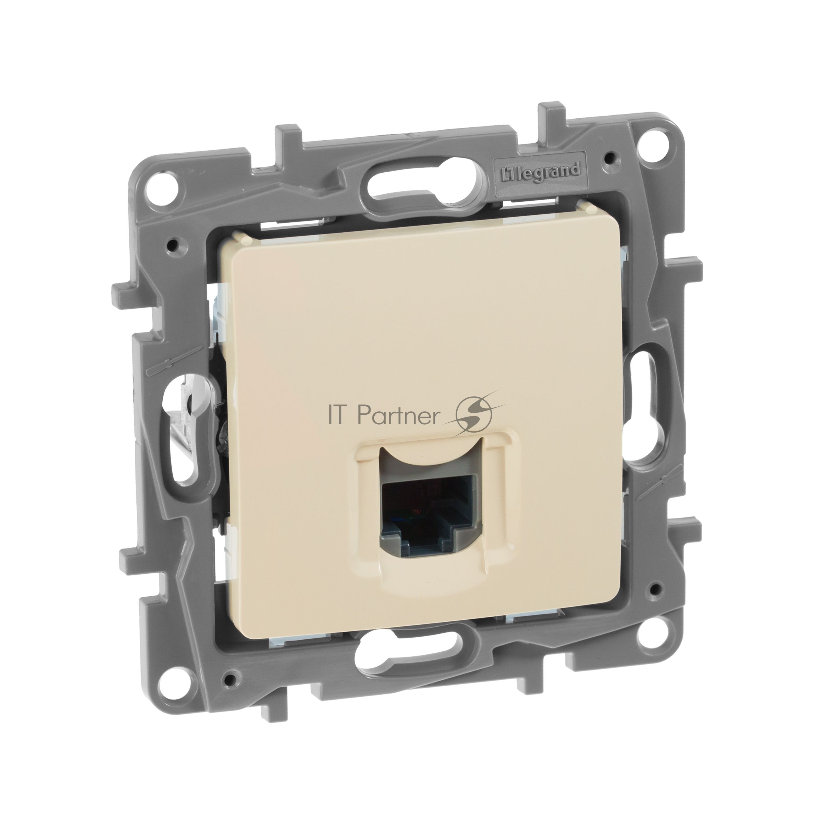 Розетка компьютерная RJ45 кат. 5 UTP, сл. кость ETIKA