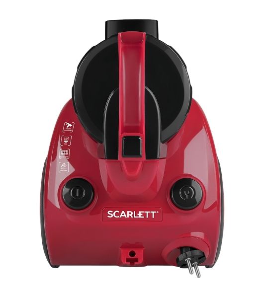Пылесос Scarlett SC-VC80C11 красный/черный, 320/1500 Вт, уборка сухая, пылесборник контейнер 1.5 л