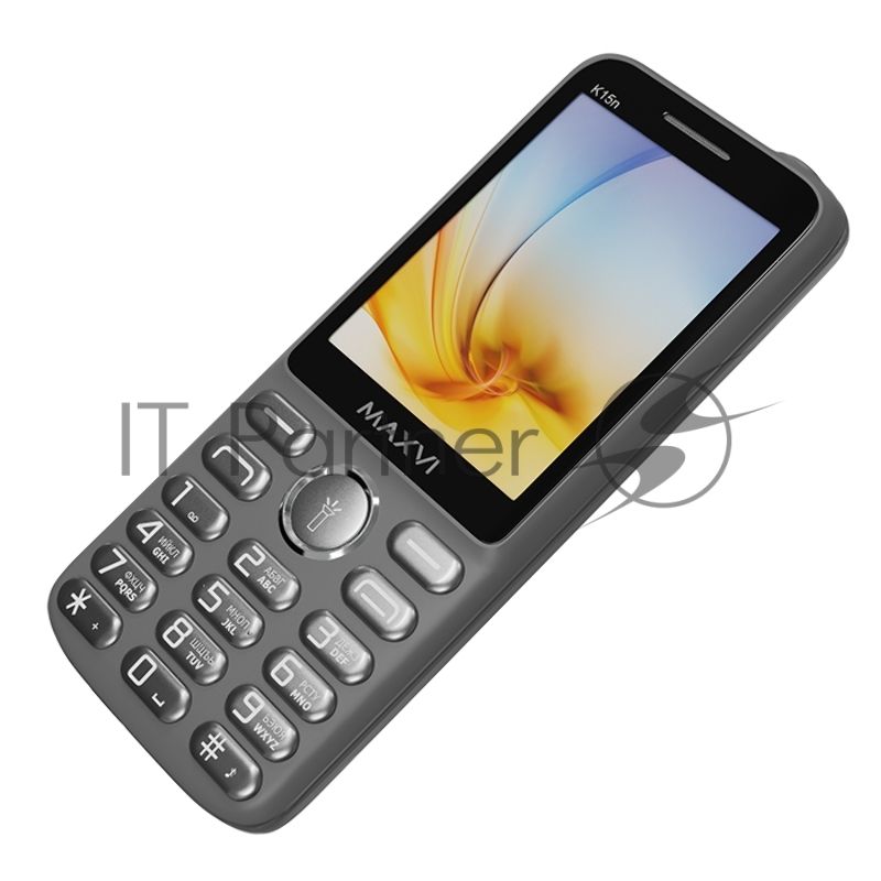Мобильный телефон Maxvi K15n серый