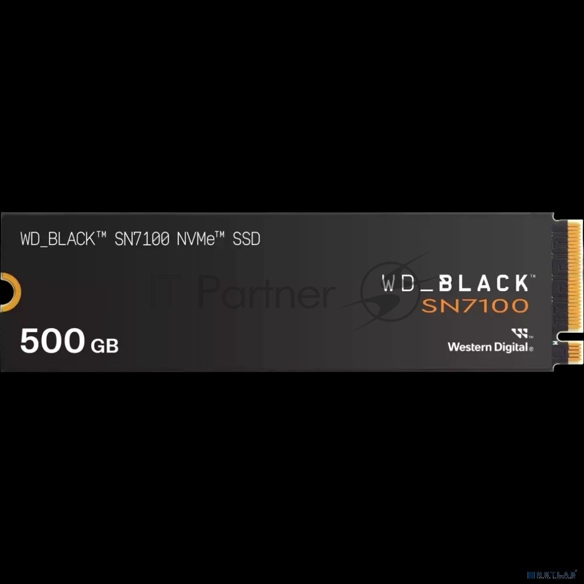 Накопитель SSD Western Digital черный SSD SN7100 M2.2280 PCIe 4.0 500Gb, 6800MBs/5000MBs, TbW 300, WDS500G4X0E, 1 year
