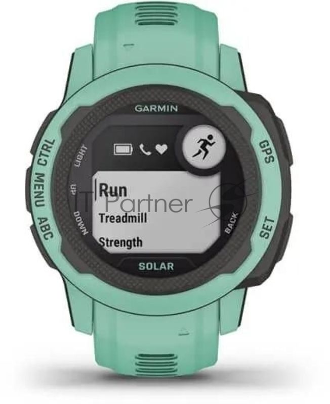 Умные часы Garmin Instinct 2S Solar Tactical 20мм 1.3" AMOLED корп.черный/мятный рем.мятный (010-02564-02)