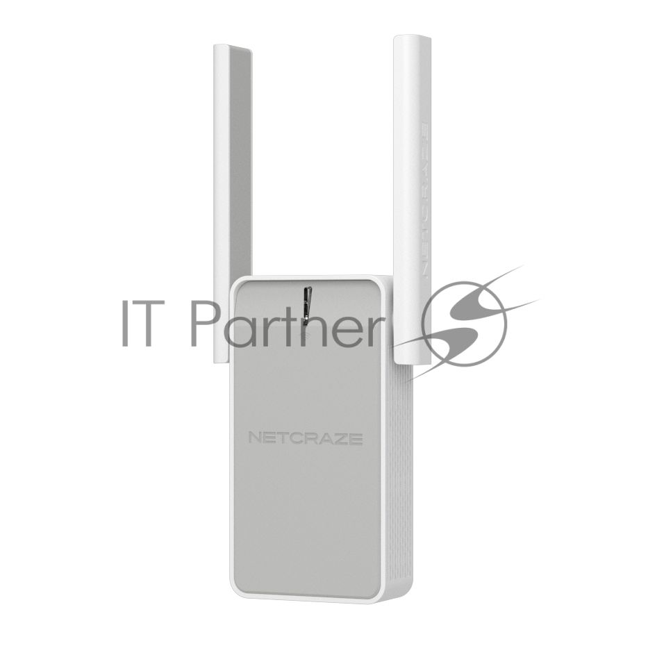 Wi-Fi Mesh-ретранслятор Netcraze Buddy 4 Mesh-ретранслятор Wi-Fi N300 2,4 ГГц 1x100 Мбит/с Ethernet