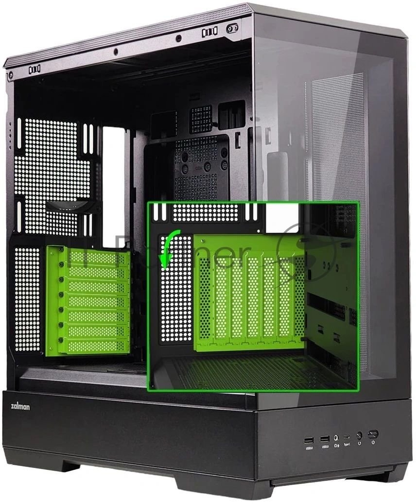 Корпус Zalman Miditower P50 Black (без БП)