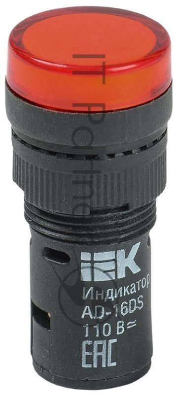 Арматура светосигнальная AD-16DS 24В AC/DC красн. IEK BLS10-ADDS-024-K04-16
