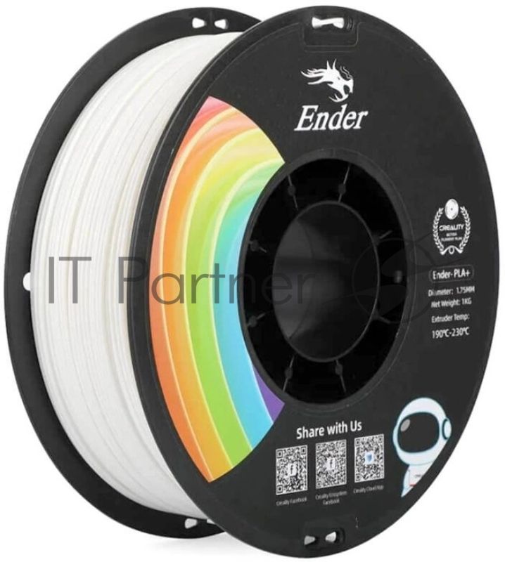Пластик для принтера 3D Creality 3301010305 PLA d1.75мм 1кг 1цв. белый