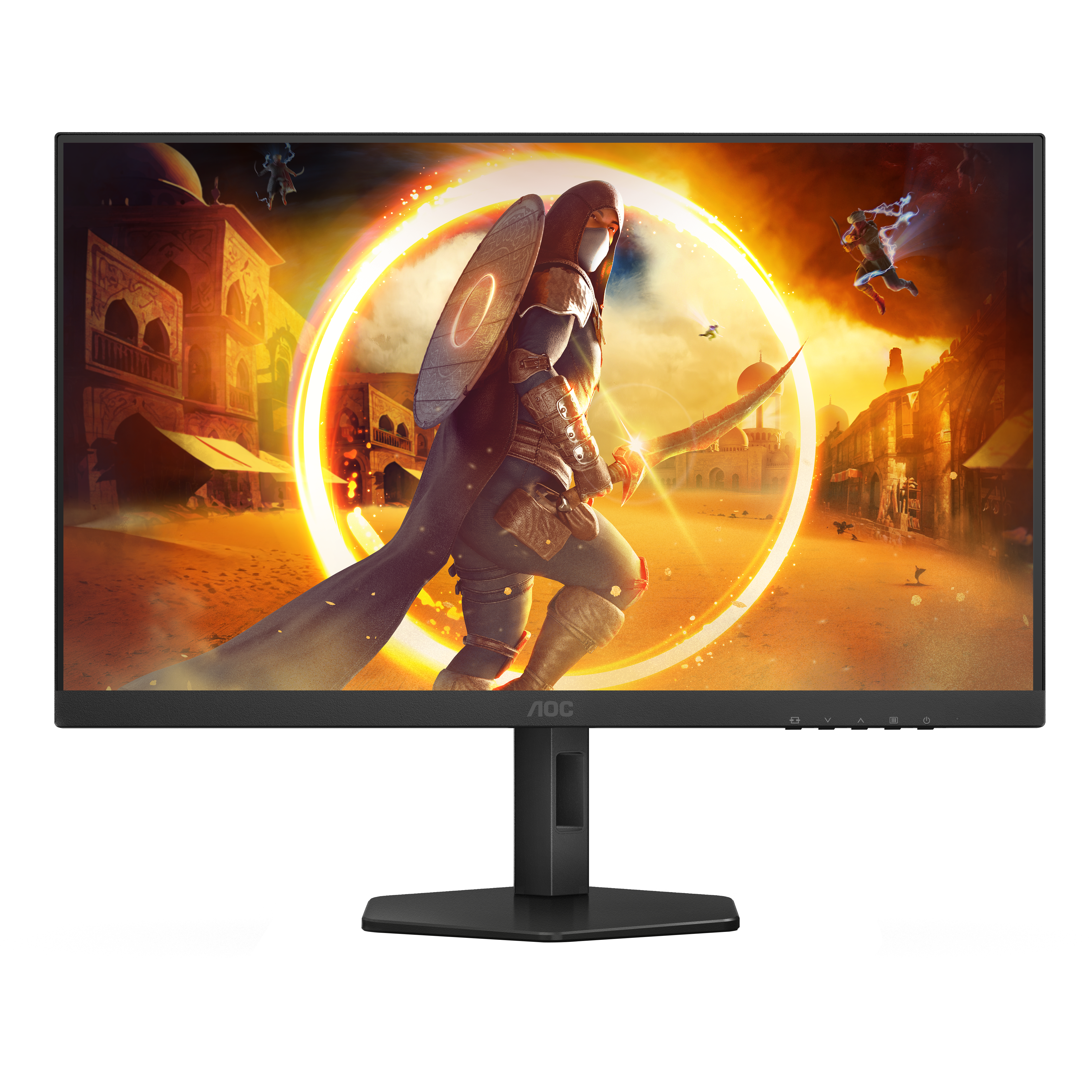 Монитор 27" AOC Q27G4XF Fast IPS 2560x1440, 180 Гц, 0.5 мс, 16:9, 300 кд/м², HDMI 2.0, DP 1.4, 3.5 Jack, HDR10, Adaptive-Sync, черный