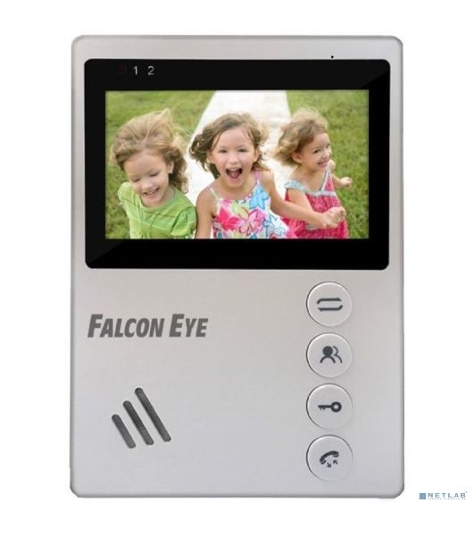 Видеодомофон Falcon Eye VISTA цветной, подключение 2-х вызывных панелей, без трубки (Hands Free), управление электрозамком, цвет корпуса: белый, нап