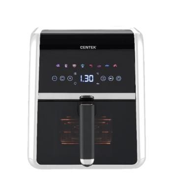 Аэрогриль Centek CT-3188 черный, 1500 Вт, 5 л, сенсор, 8 программ