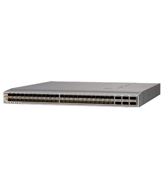Коммутатор Cisco Nexus N9K-C93180YC-FX, 48×25 Гбит/с SFP+, 6×100 Гбит/с QSFP28, управляемый