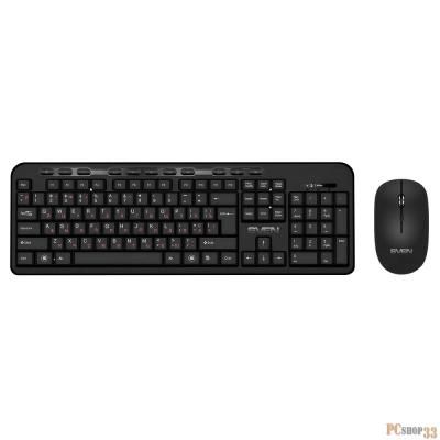 Комплект клавиатура + мышь SVEN KB-C3200W беспроводные клавиатура и мышь, черные